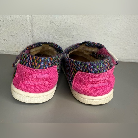 TOMS Kids Multicolor Slip-On Shoes Toddler 4 - Picture 4 of 7